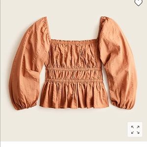 Tan / light brown J Crew Blouse NWT